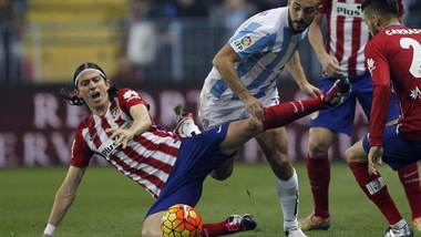 Liga: Il Malaga batte l'Atletico Madrid 1-0 nel posticipo