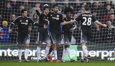 Premier League, il Chelsea stende il Crystal Palace con i gol di Oscar, Willian e Diego Costa