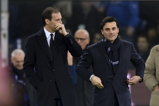 Serie A Sampdoria, Montella: «Al momento la Juventus è la più forte»