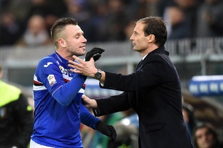 Serie A Juventus, Allegri: «Cassano? Ho cercato di calmarlo...»