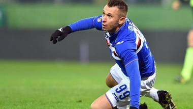 Serie A, Sampadoria, Montella: «Cassano può arrivare all'Europeo»