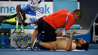 Australian Open, Bolelli ko con Tomic al secondo turno