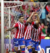 Liga, Gijon a valanga: cinquina al Real Sociedad, che show di Sanabria