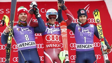 Sci: Slalom Kitzbuehel, vince Kristoffersen. Thaler quinto