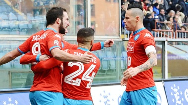 Serie A, Sampdoria-Napoli 2-4: gli azzurri non si fermano