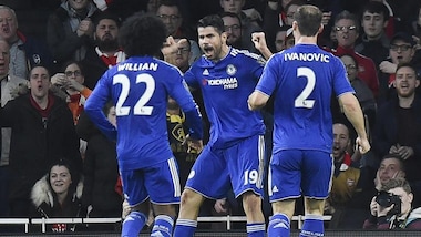 Premier League, Arsenal-Chelsea 0-1: Ranieri da solo in vetta