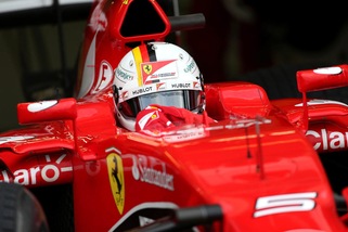 F1 Ferrari, Vettel il più veloce nei test della mattina