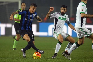 Serie A: Atalanta - Sassuolo 1-1, Denis saluta con un gol