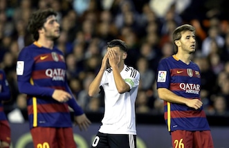 Coppa del Re: Valencia-Barcellona 1-1, blaugrana in finale