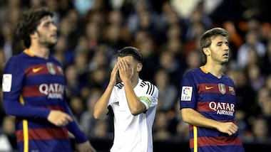 Coppa del Re: Valencia-Barcellona 1-1, blaugrana in finale