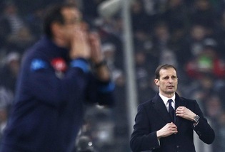 Juventus, Allegri: «Bravo Zaza! E un po' di buona sorte..»