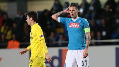 Europa League Napoli, Hamsik: «Villarreal? Meglio oggi che con la Juventus»
