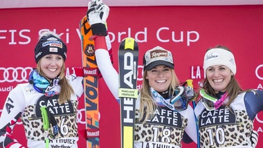 Sci CdM: Fanchini 3ª in discesa, Paris 3° in combinata. Vonn va fuori