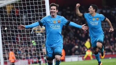 Champions League: Arsenal-Barcellona 0-2, doppio Messi