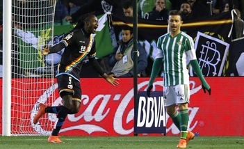 Liga: Betis Siviglia-Rayo Vallecano 2-2