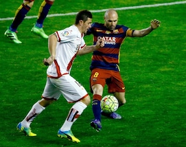 Liga: Rayo Vallecano-Barcellona 1-5, le immagini della tripletta di Messi