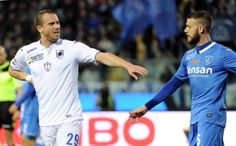 Serie A: Empoli-Sampdoria 1-1, Laurini risponde a Quagliarella