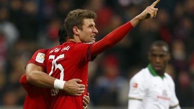 Bundesliga, valanga Bayern: travolge il Brema 5-0