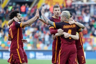 Udinese-Roma 1-2, giallorossi incontenibili