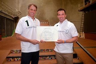 Del Piero, dal calcio allo skate: che numeri con Tony Hawk!