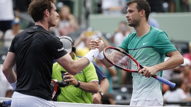 Tennis, sorpresa a Miami: Murray ko, passa Dimitrov
