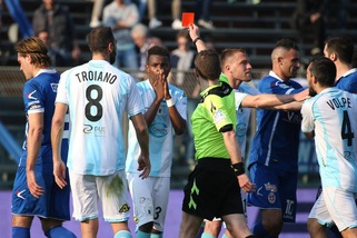 Serie B Entella, stangata Keita: tre turni per una testata