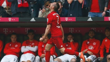 Bundesliga: Bayern Monaco-Eintracht Francoforte 1-0, decide Ribery