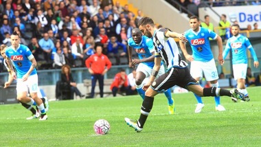 Pagelle Udinese-Napoli:Higuain gol ed espulsione. Widmer una furia