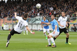 Spezia-Novara 1-0, decide Calaiò