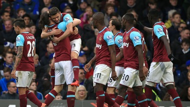 Premier League: West Ham-Arsenal 3-3, tripletta di Carroll