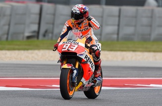 MotoGp Austin: Marquez in pole, prima fila per Rossi