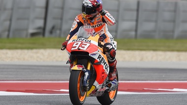 MotoGp Austin: Marquez in pole, prima fila per Rossi
