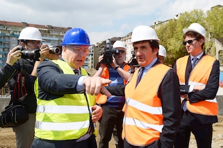 Torino, Cairo visita il cantiere del Filadelfia