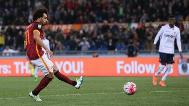 Roma-Bologna 1-1, Salah risponde a Rossettini