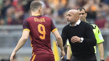 Serie A Roma, Spalletti coccola Dzeko: «Doveva giocare con il Bologna»