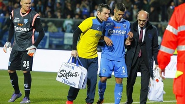 Serie A Empoli, risentimento all'adduttore per Laurini