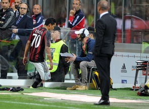 Milan, Brocchi sostituisce Bacca ma non la prende bene...