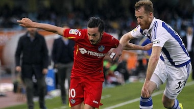 Liga: Real Sociedad-Getafe 1-2; Granada-Levante 5-1