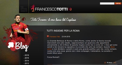 Roma, il messaggio di Totti: «I miei gol per unire»