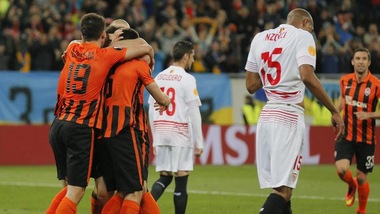 Europa League, Shakhtar-Siviglia 2-2: le immagini del pareggio finale