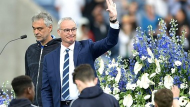 Leicester, Bocelli alla festa al King Power Stadium