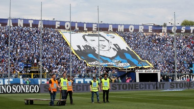 Atalanta, il saluto dei tifosi a Bellini