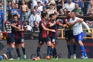 Serie A: Sampdoria-Genoa 0-3, Carpi-Lazio 1-3, Frosinone-Sassuolo 0-1, Fiorentina-Palermo 0-0, Atalanta-Udinese 1-1