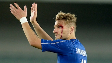 Italia, che botta per Immobile!