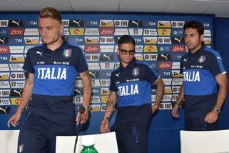 Insigne, Eder, Immobile: i tre attaccanti in conferenza stampa
