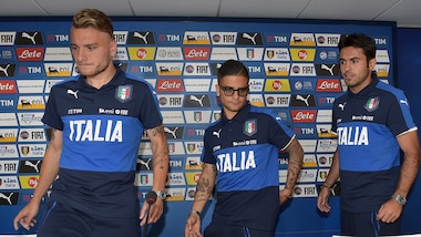 Insigne, Eder, Immobile: i tre attaccanti in conferenza stampa