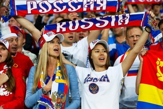Russia-Slovacchia, che show sugli spalti