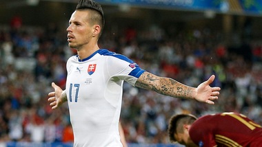 Euro 2016, Russia-Slovacchia 1-2: Hamsik, gol da fuoriclasse