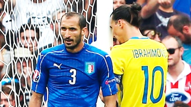 Euro 2016 Italia, Chiellini: «Ibrahimovic? L'ho sempre amato, anche per la sua simpatia»
