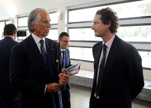 John Elkann e Malagò per la Fondazione Agnelli al Foro Italico